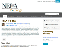 Tablet Screenshot of exchange.nela.org